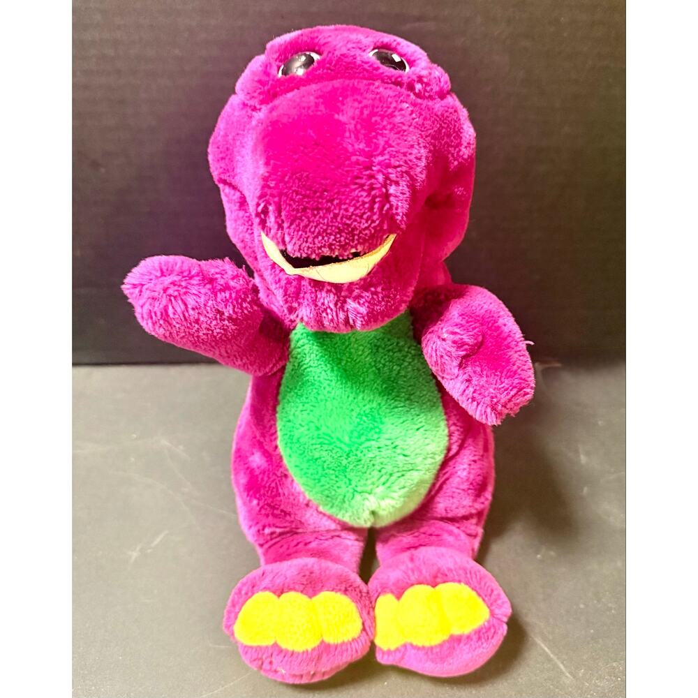1993 Barney the Dinosaur Plush 14” stuff toy made by the Lyons Group
